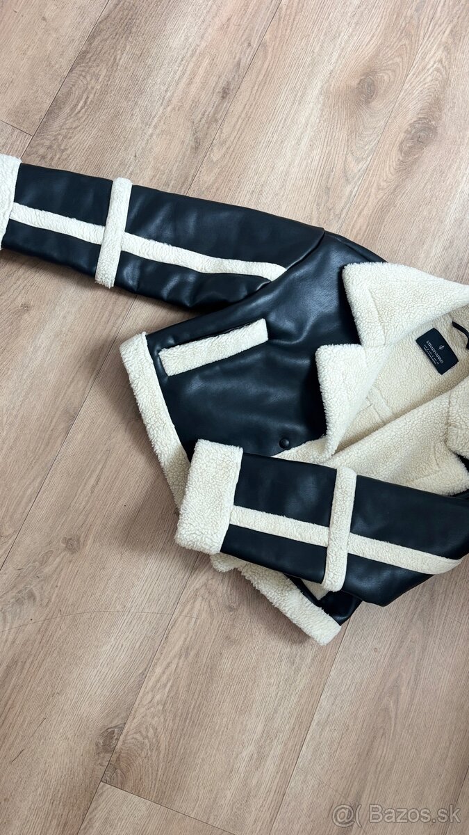 Tepla kožená bunda - XS/S - 5