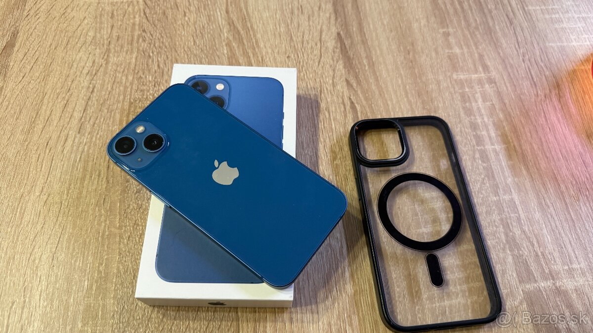 Vymenim iPhone 13 Blue 128gb ako novy - bateria zdravie 99% - 5