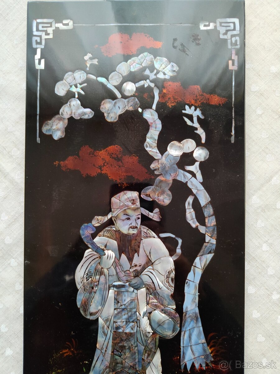 2 vietnamské perleťové obrazy - 5