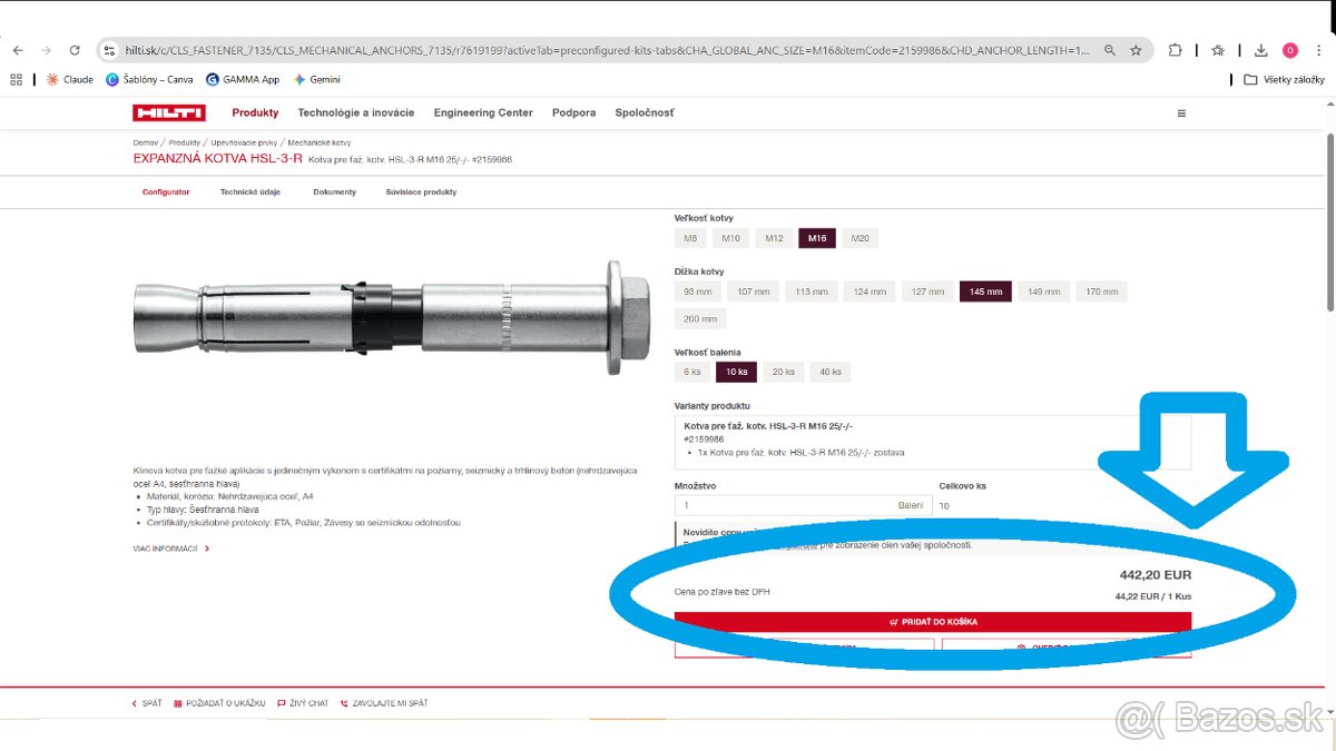 Expanzná kotva HILTI - 5