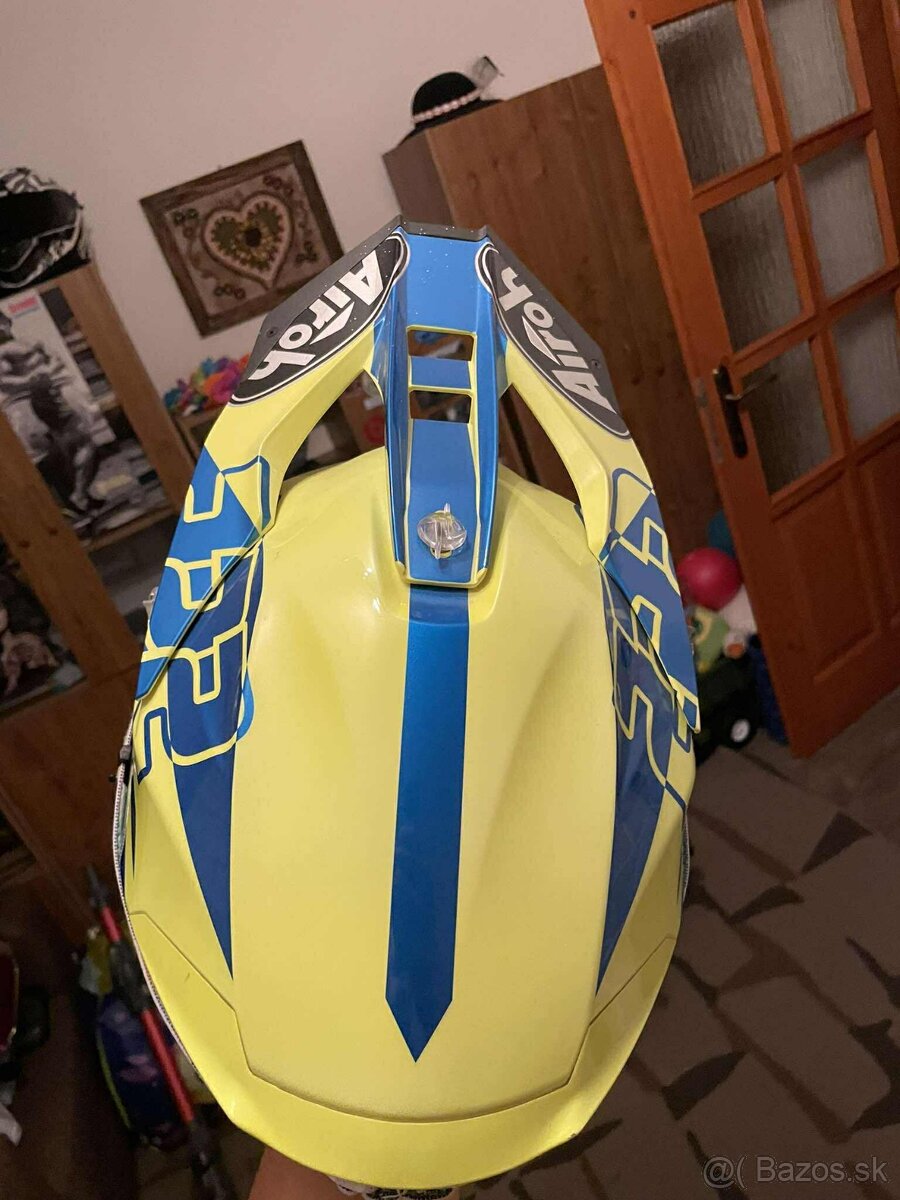 Prilba Airoh Twist 2.0 Frame modrá fluo 21 + okliare fox - 5