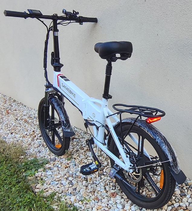 Skladací elektrický bicykel 250W 48V 20 kolesá - 5