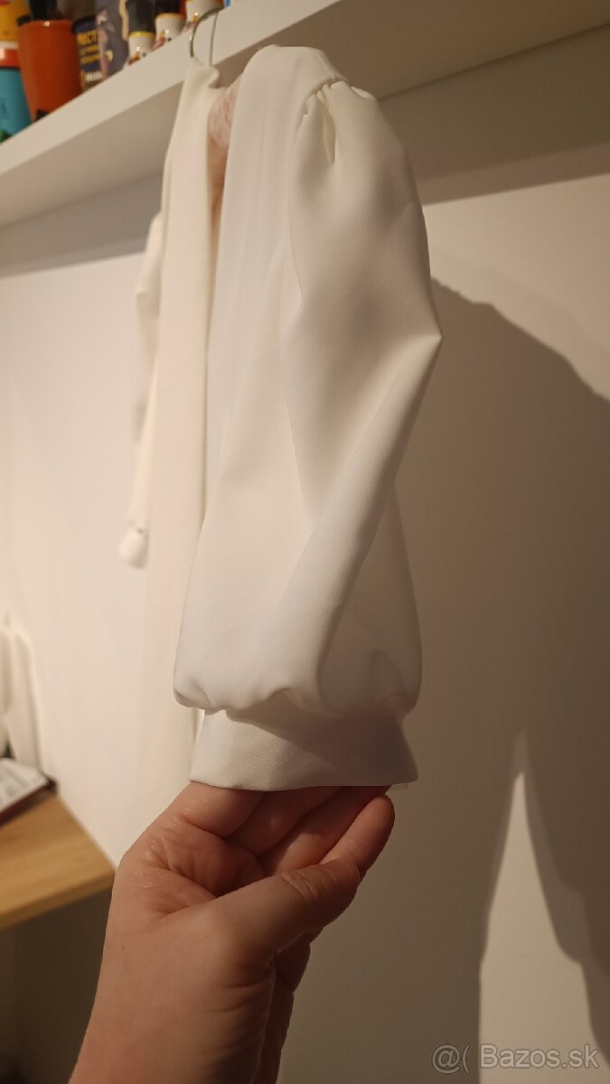 Biele svadobné šaty veľkosť 48 - 5