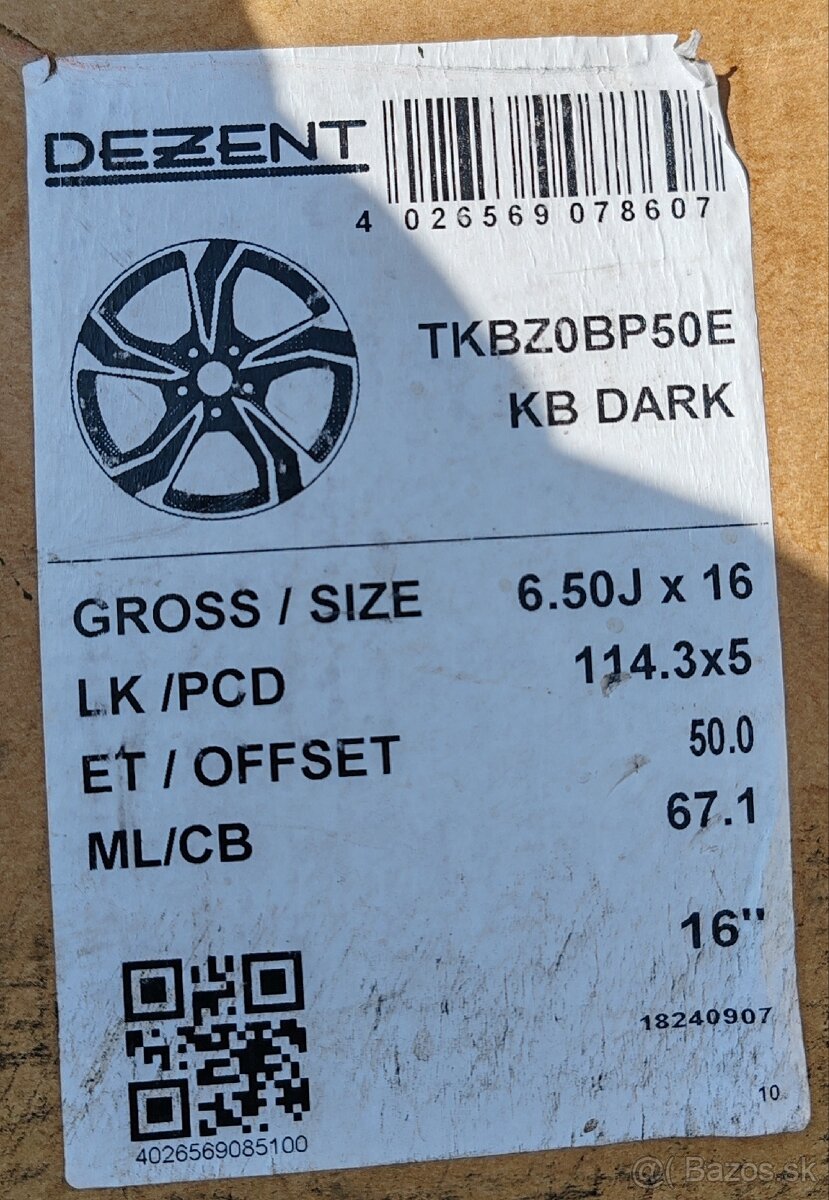 Disk 5x 114.3 R16 - 5