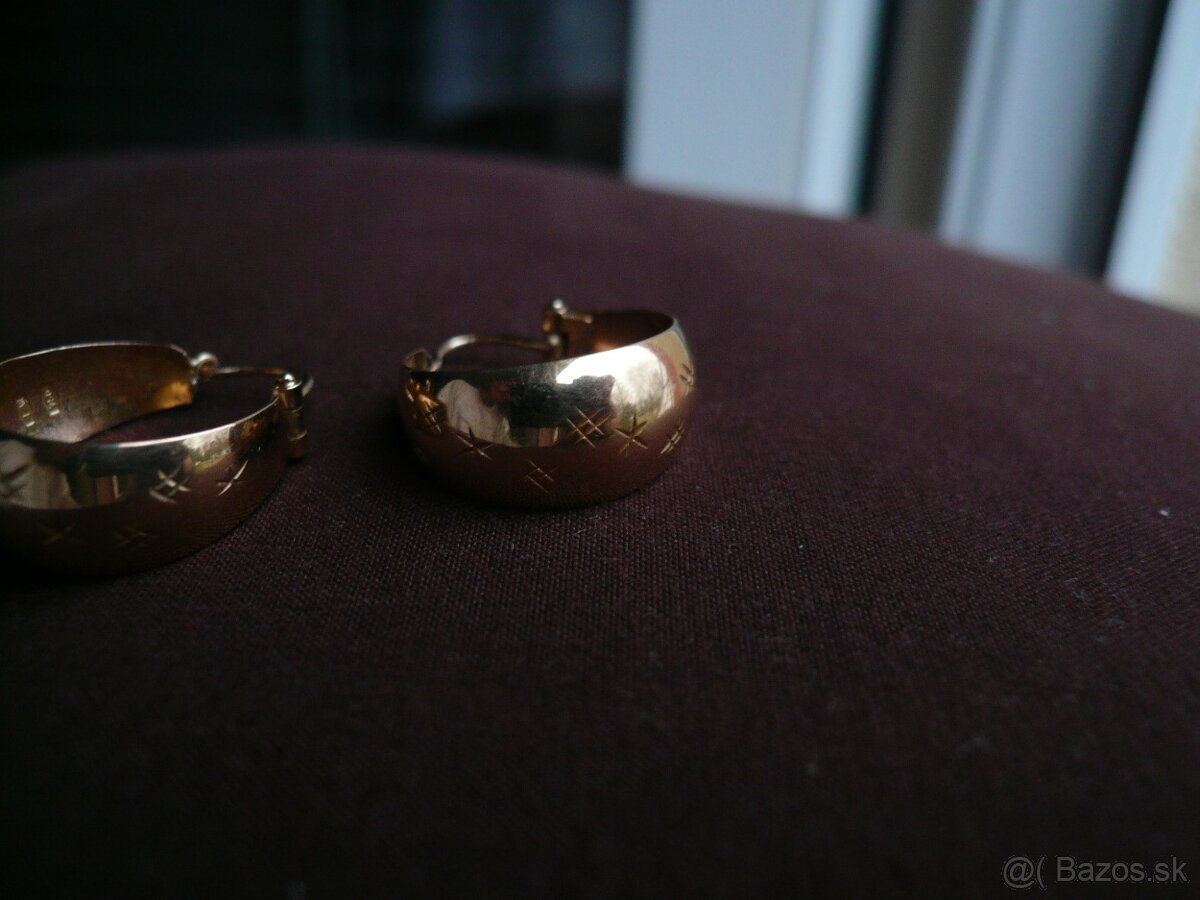 predam zlate nausnice 18karatove 2 - 5