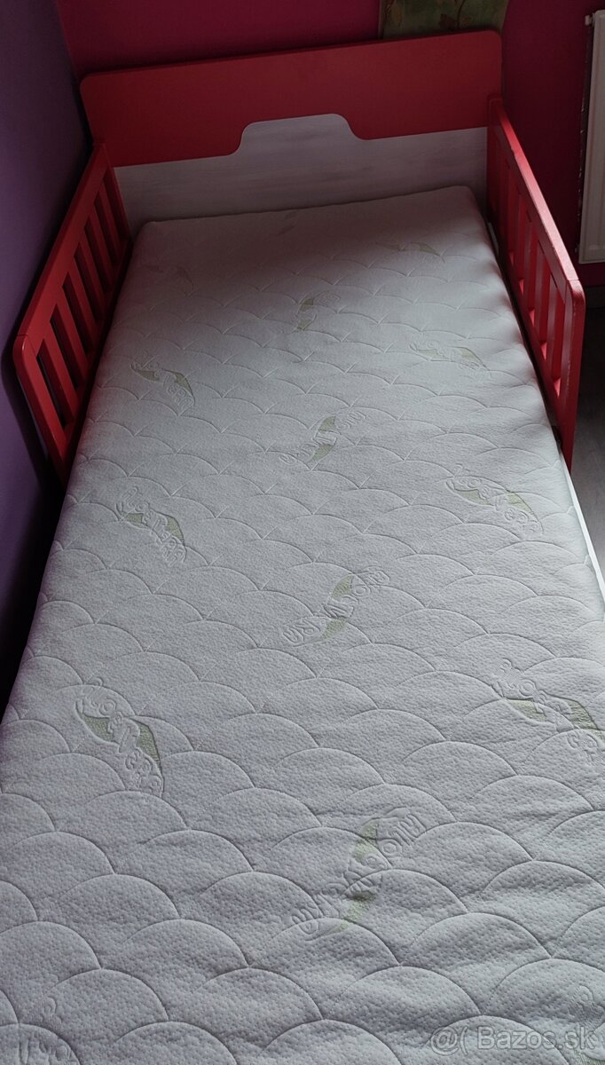 dievčenská posteľ so zábradlím a poličkami - 5