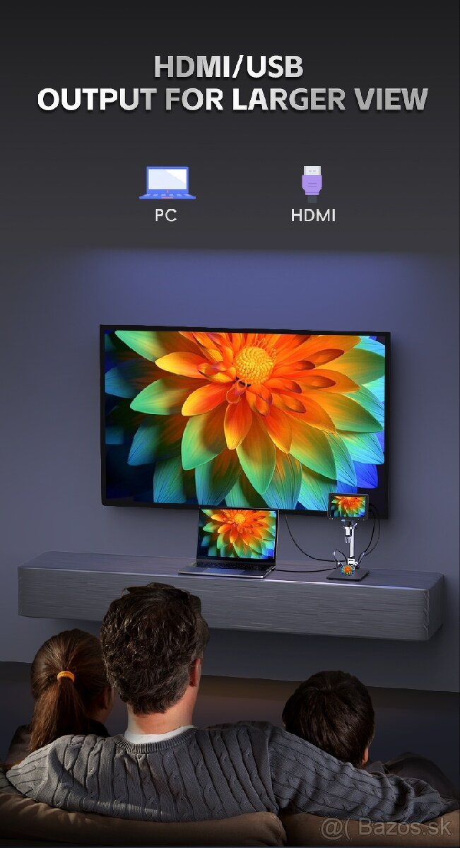 Digitálny Mikroskop1080p DM9H 1200x IPS HDMI - 5