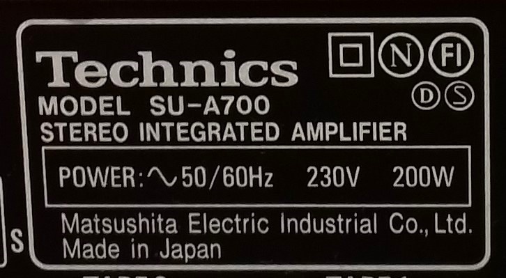 ClassAA spickovy 200W zosilnovac TECHNICS SU-A700 JAPAN AZ62 - 5