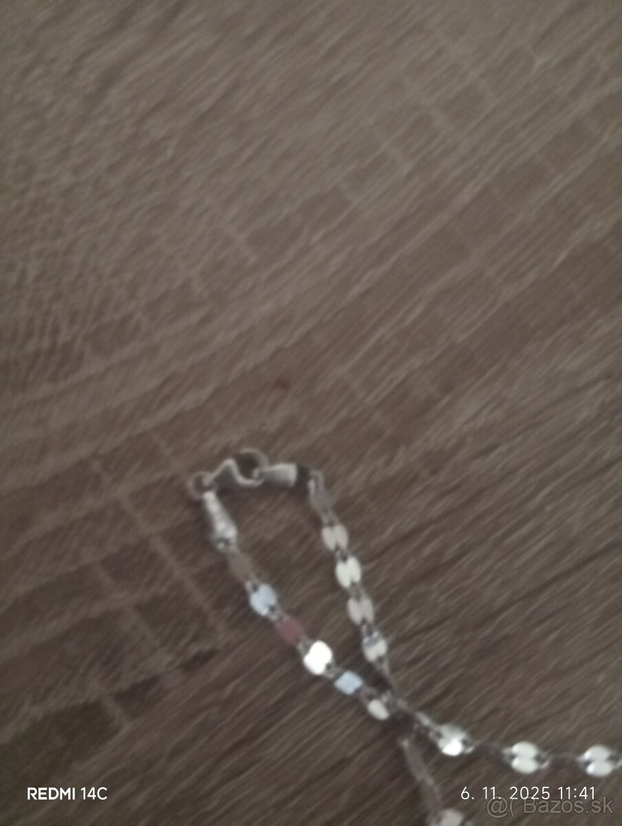 Retiazky strieborné náušnice privesky - 5