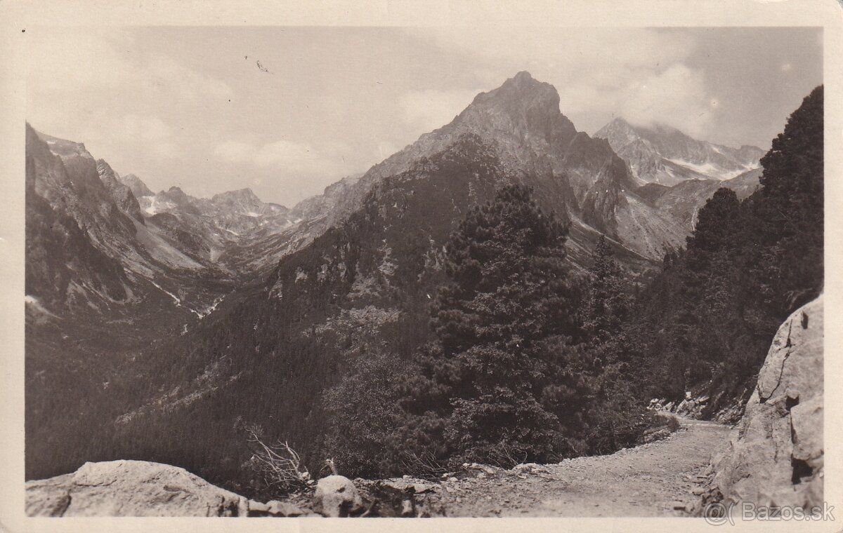 Staré pohľadnice Vysoké Tatry, Ľubochňa, Magistrála, Encián - 5