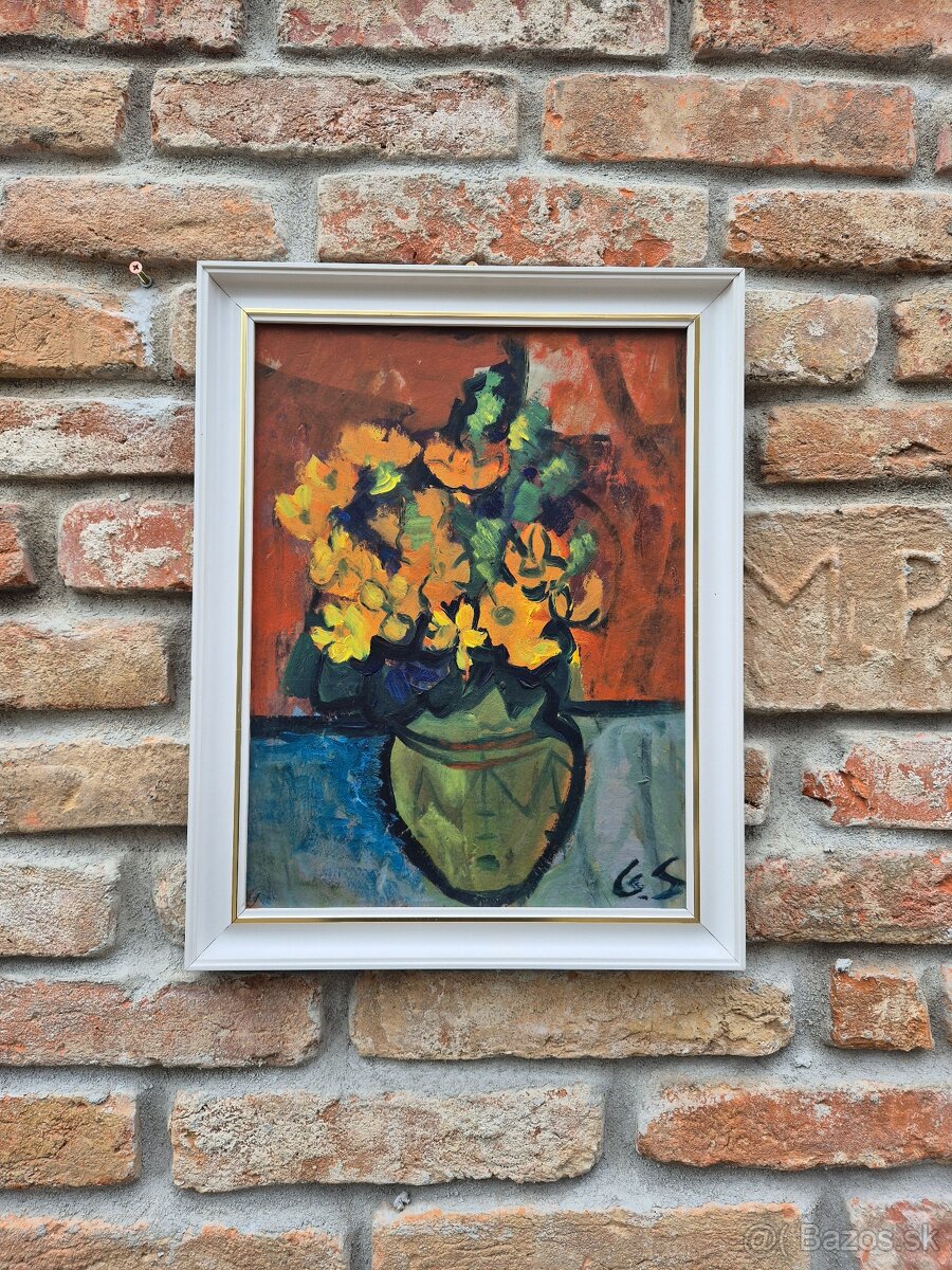 Originál Gabriela Schillerova kytica- akademicka maliarka - 5