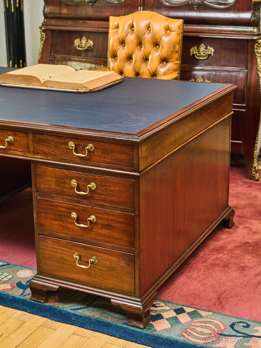 Veľký anglický písací stôl. Obojstranný - 5
