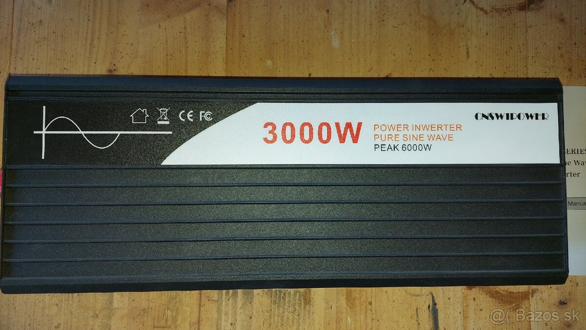 Predám menič 24/3000 sin ( VYMENíM ZA 48V ) - 5