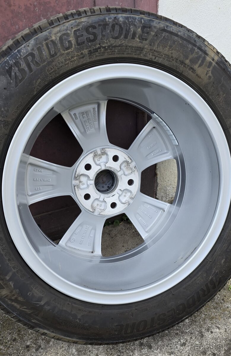 5x112,r16,ŠKODA,6,5Jx16,et46-205/60-Bridgestone-2024 - 5