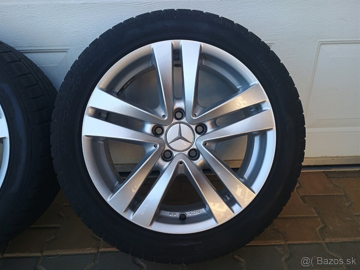 ALU disky Mercedes 5x112 R17 + zinmé pneu Pirelli - 5