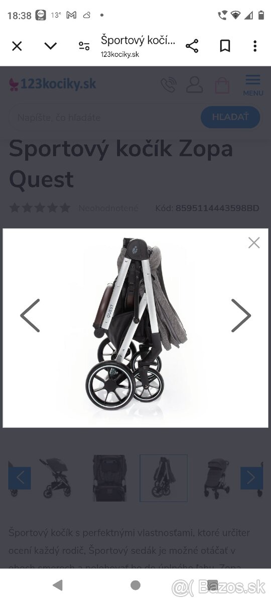 Športový kočík Zopa - 5