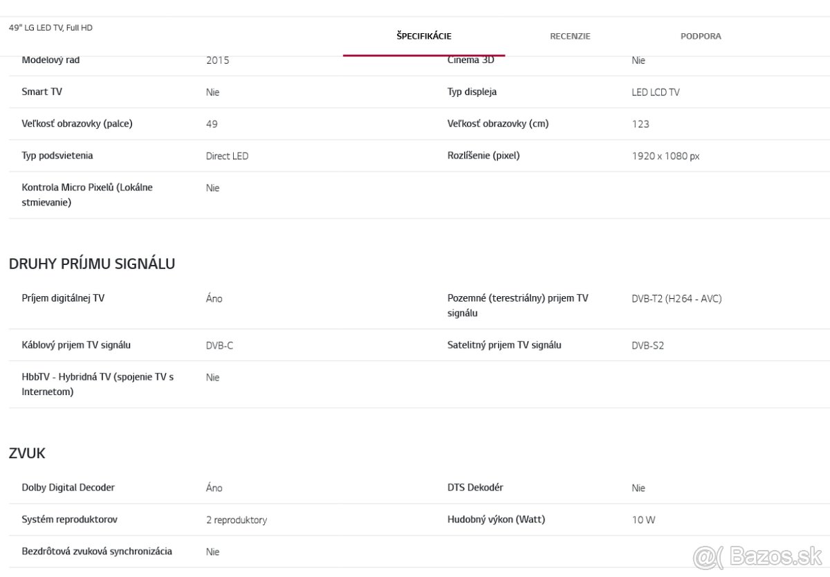 Televízor LG 49LF510V - 5