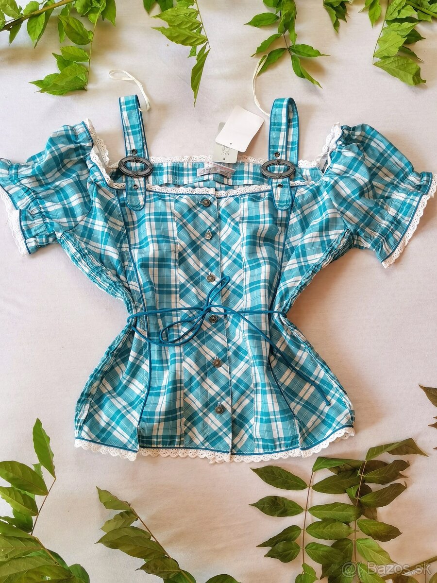 KROJ - Modrá blúzka 2./veľkosť 44 - 5