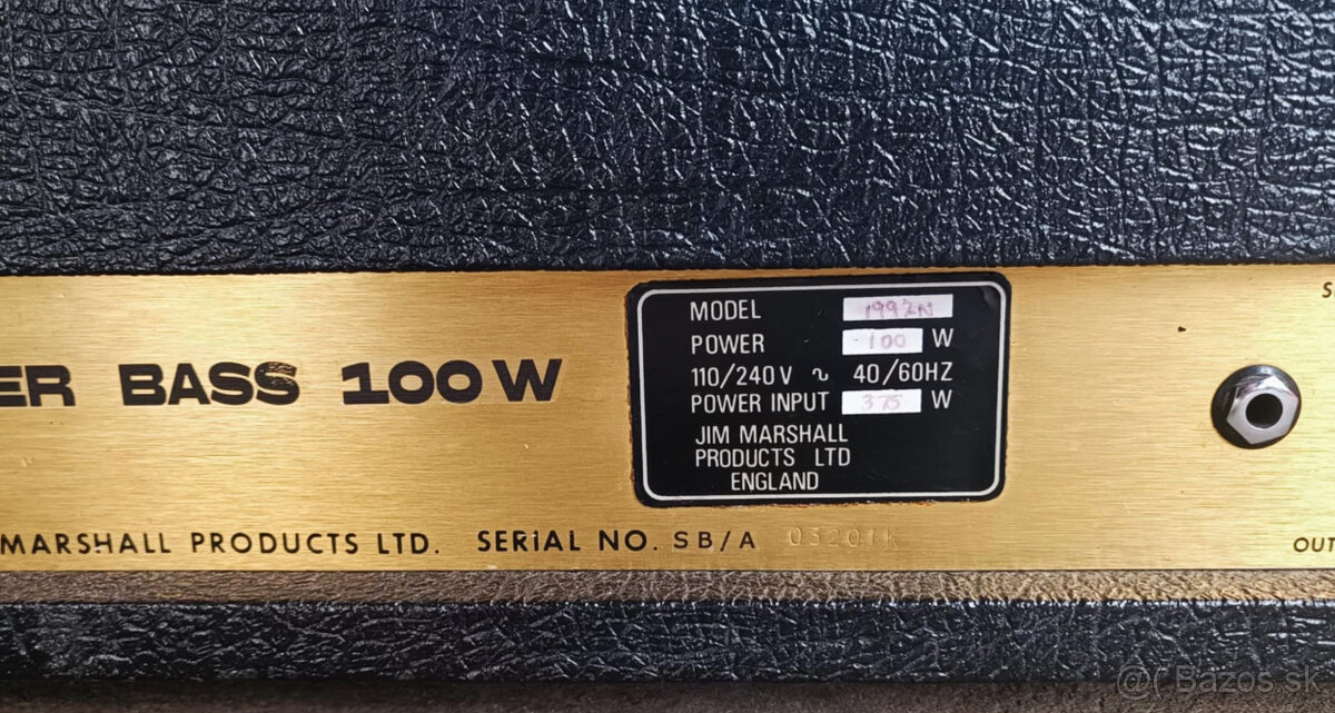 Marshall 1978 JMP Superbass - 5