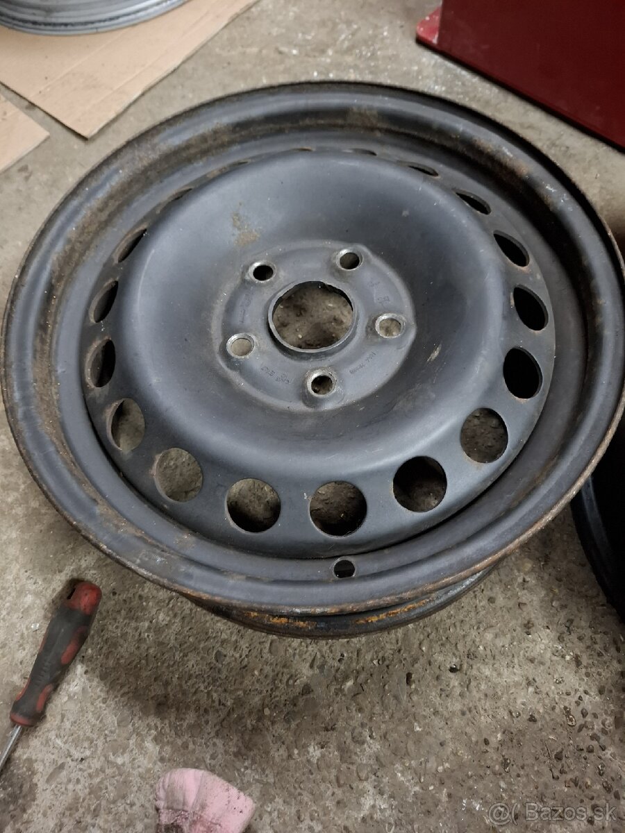 Plechové disky 5x112 R15 VW - 5