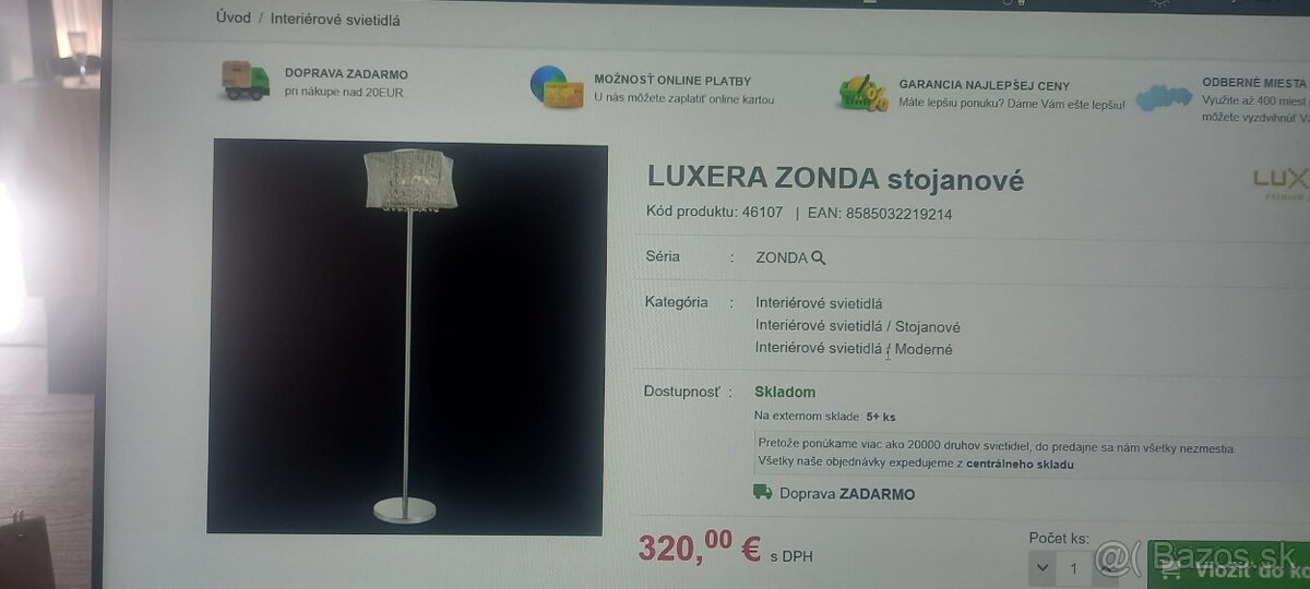 Stojanové svietidlo Luxera Zonda - 5