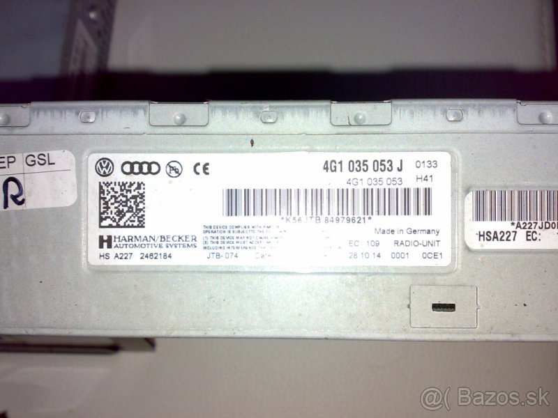 Audi A4,A6 4G MMI Navigace. - 5