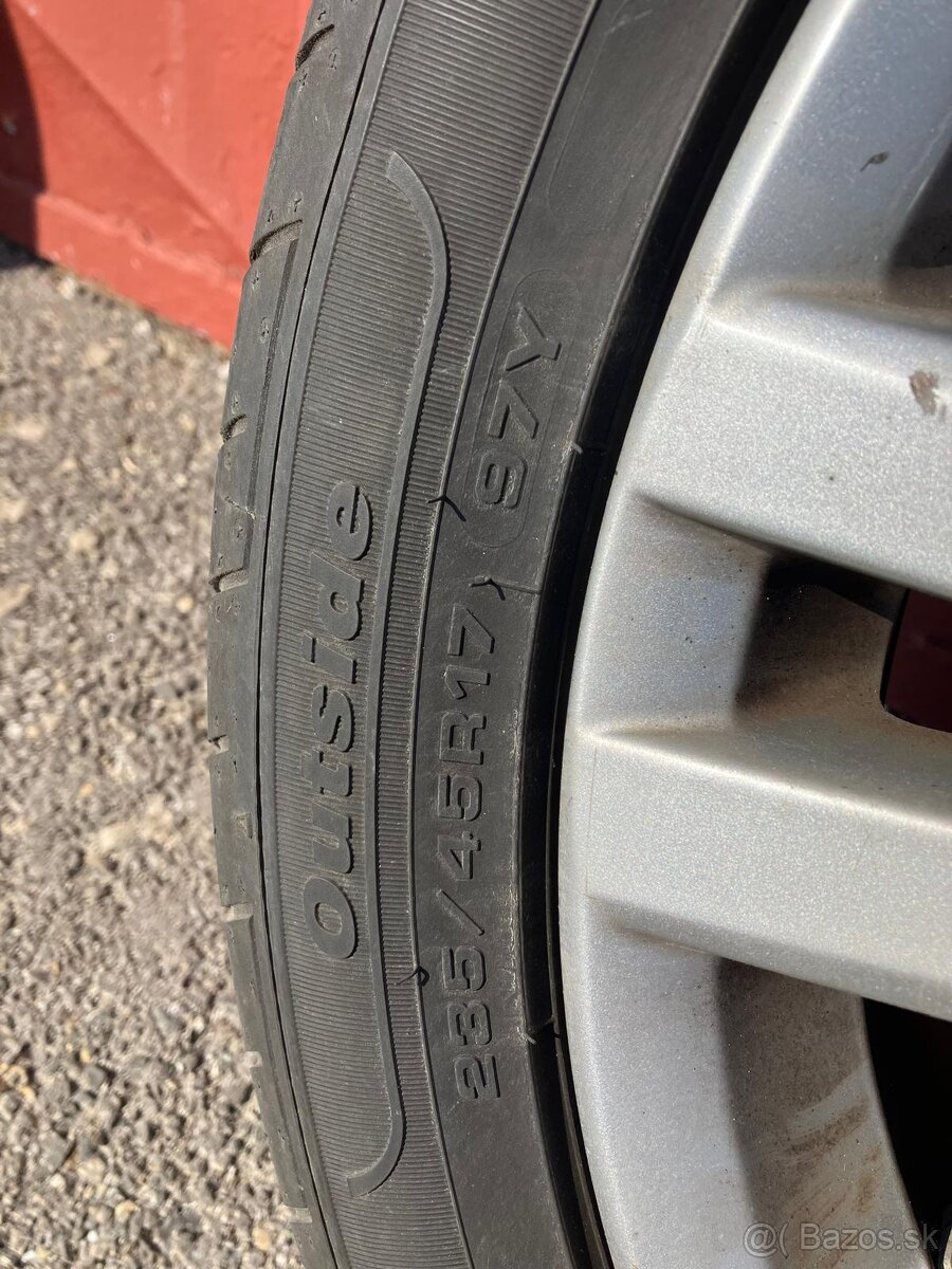 Sada 4 alu kolesa + 4 pneu letné - 5
