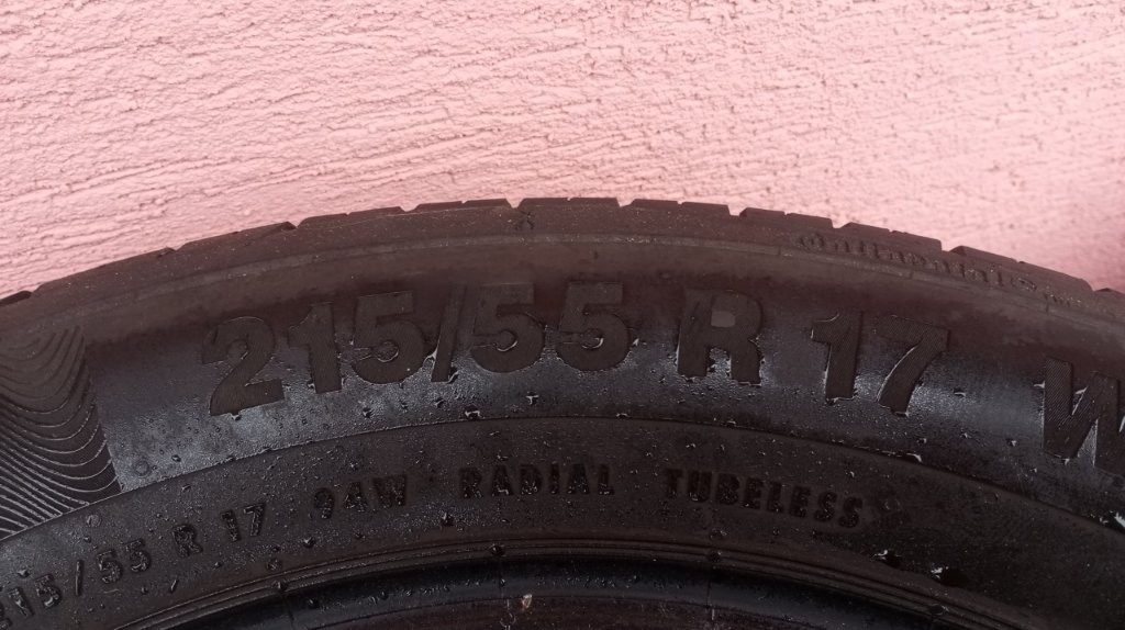 Predam letne pneu 4ks Continental 215_55_R17 - 5