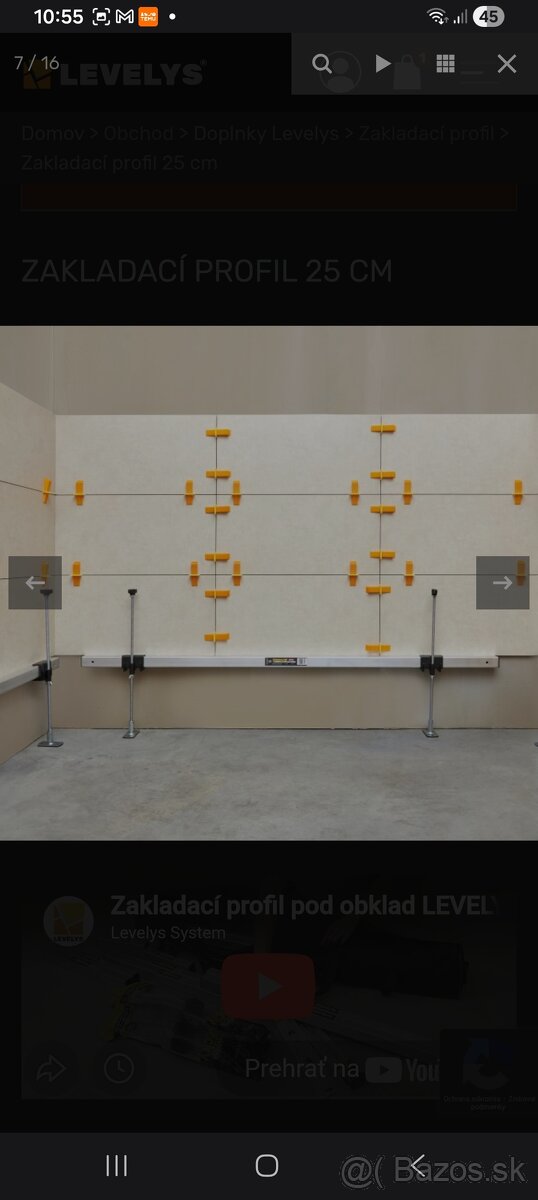 Zakladací profil Levelys - 5