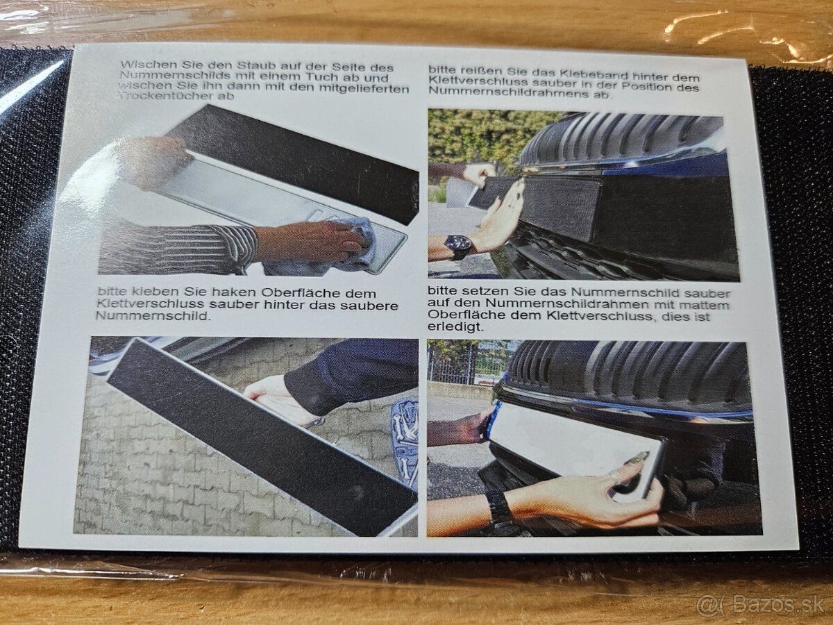 Elegantné držiaky ŠPZ - bezrámčekový - 5