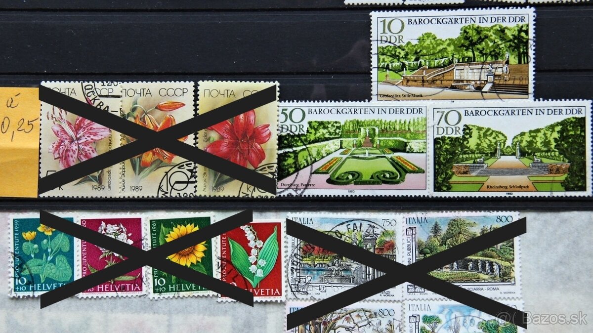 Známky - flóra - série 1 - 5