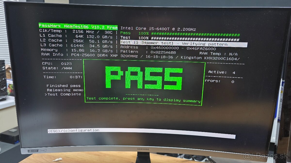 RAM DDR4 Kingston HyperX 16GB 3200Mhz - 5