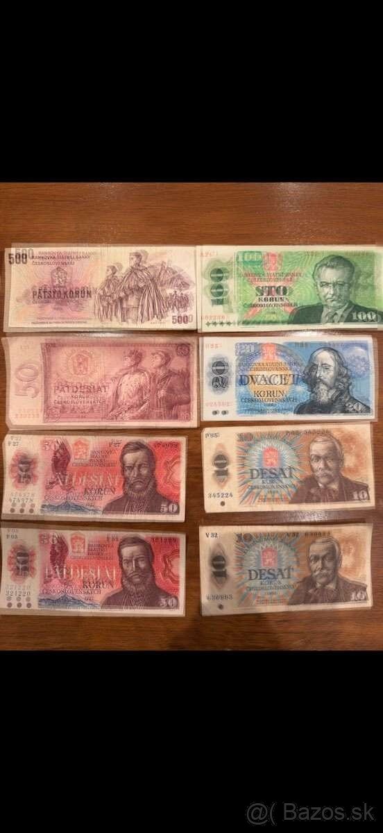 Bankovky Československo 1 - 5