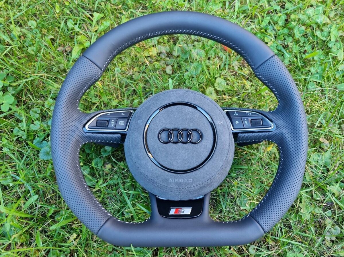 VOLANT AUDI KOŽENÝ MULTIFUNKCNY s AIRBAGOM - 5