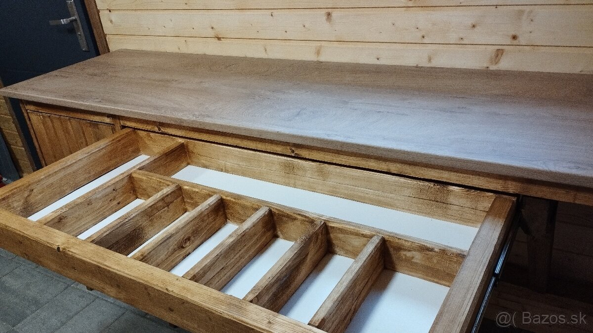 Pracovný stôl 260x60 cm - 5