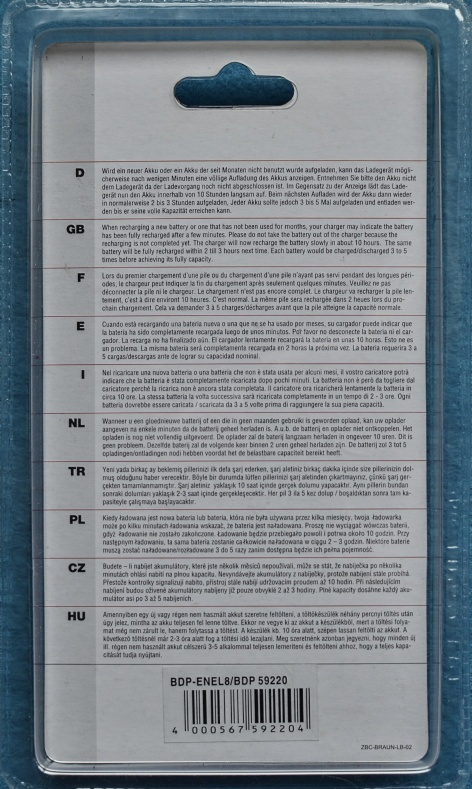 Batéria NIKON EN-EL8 - nová neotvorená. - 5