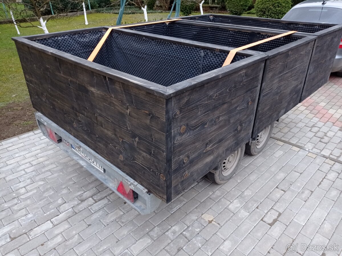 vyvýšené záhony , vyvýšený záhon, drevený vyvýšený záhon - 5