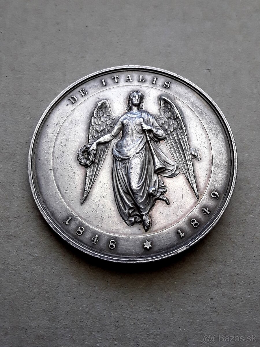 Strieborná medaila maršál Radetzky, vzácna - 5