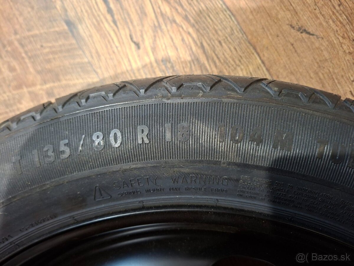 Rezervné koleso úzke Peugeot/Citroen R18, 5x108 - 5