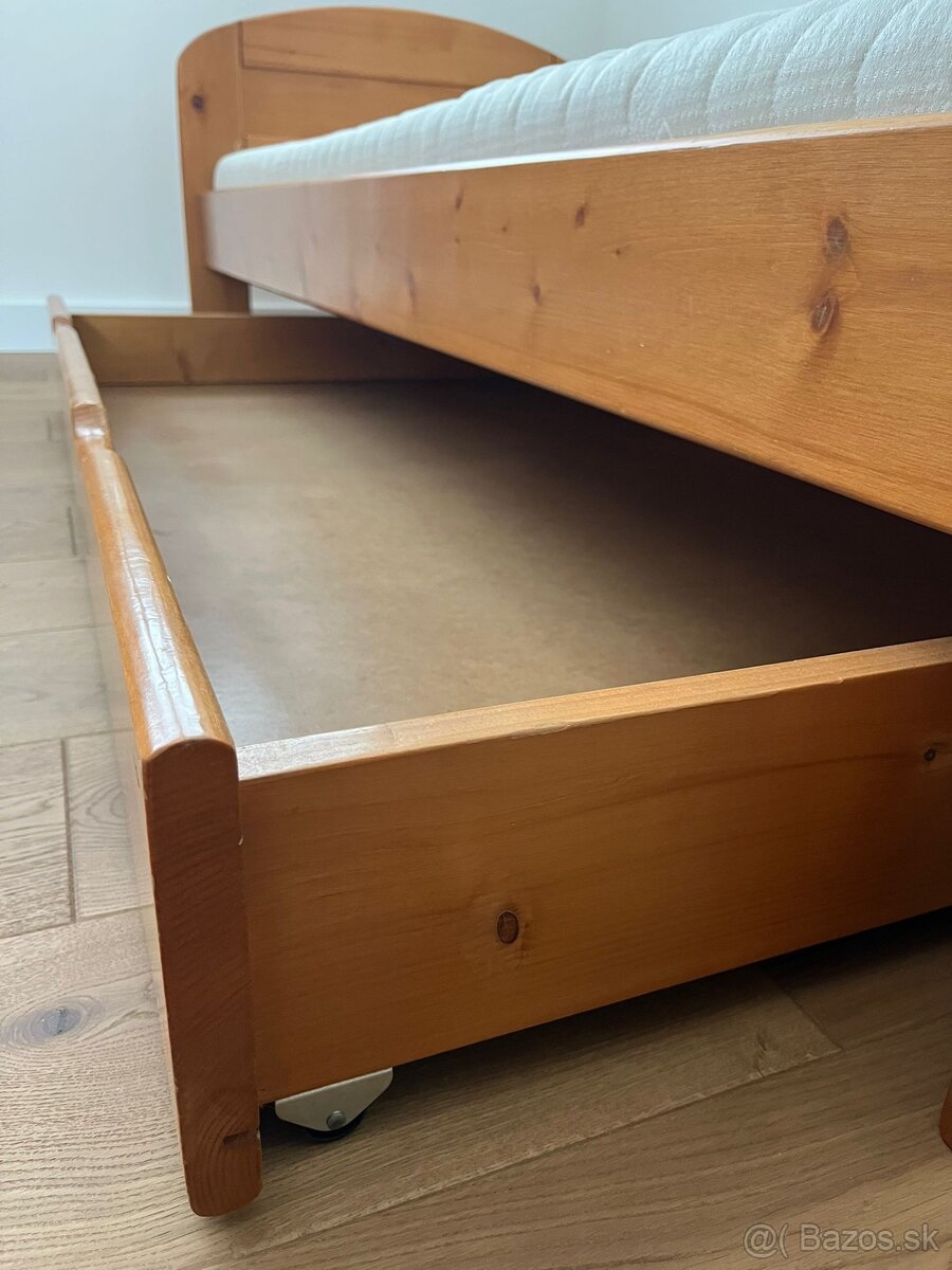 Predam drevennu postel na matrac 200x80 - 5
