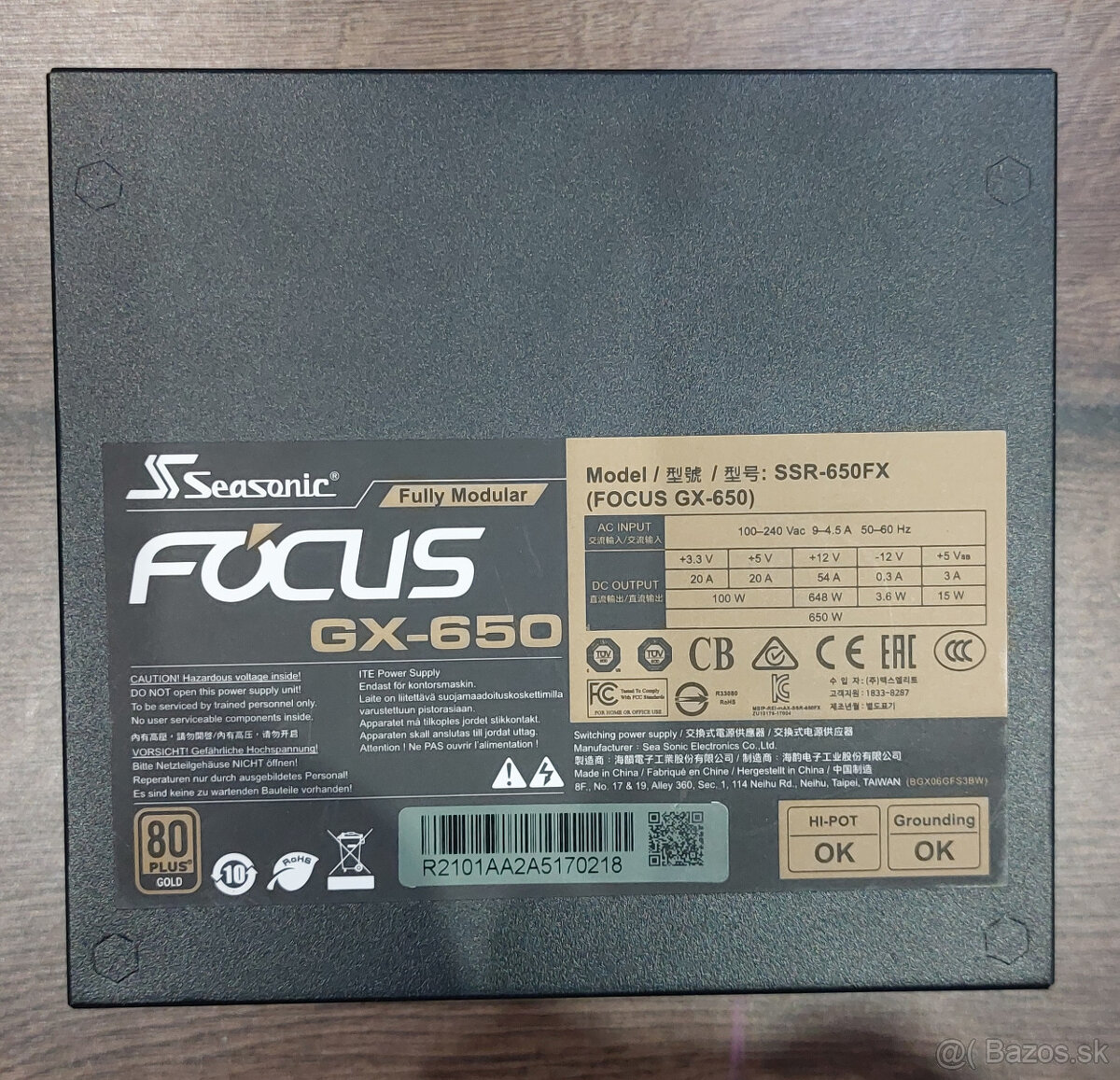 Predám Seasonic FOCUS GX-650 - 5