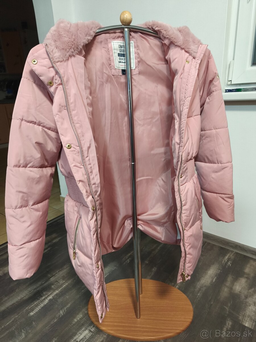 Zimná dievčenská vetrovka - ružová - 5