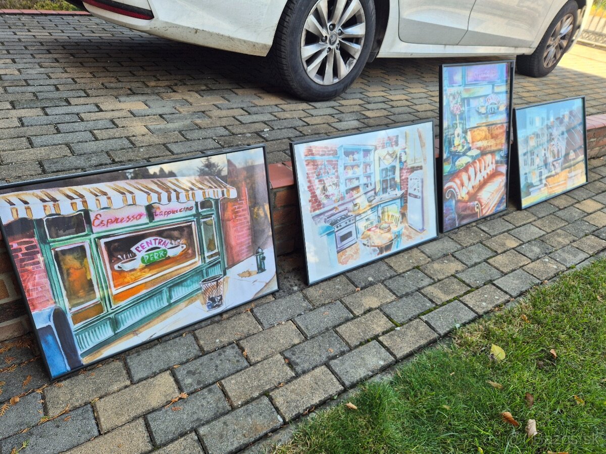 4x tlacene obrazy Friends, serial priatelia v rame - 5