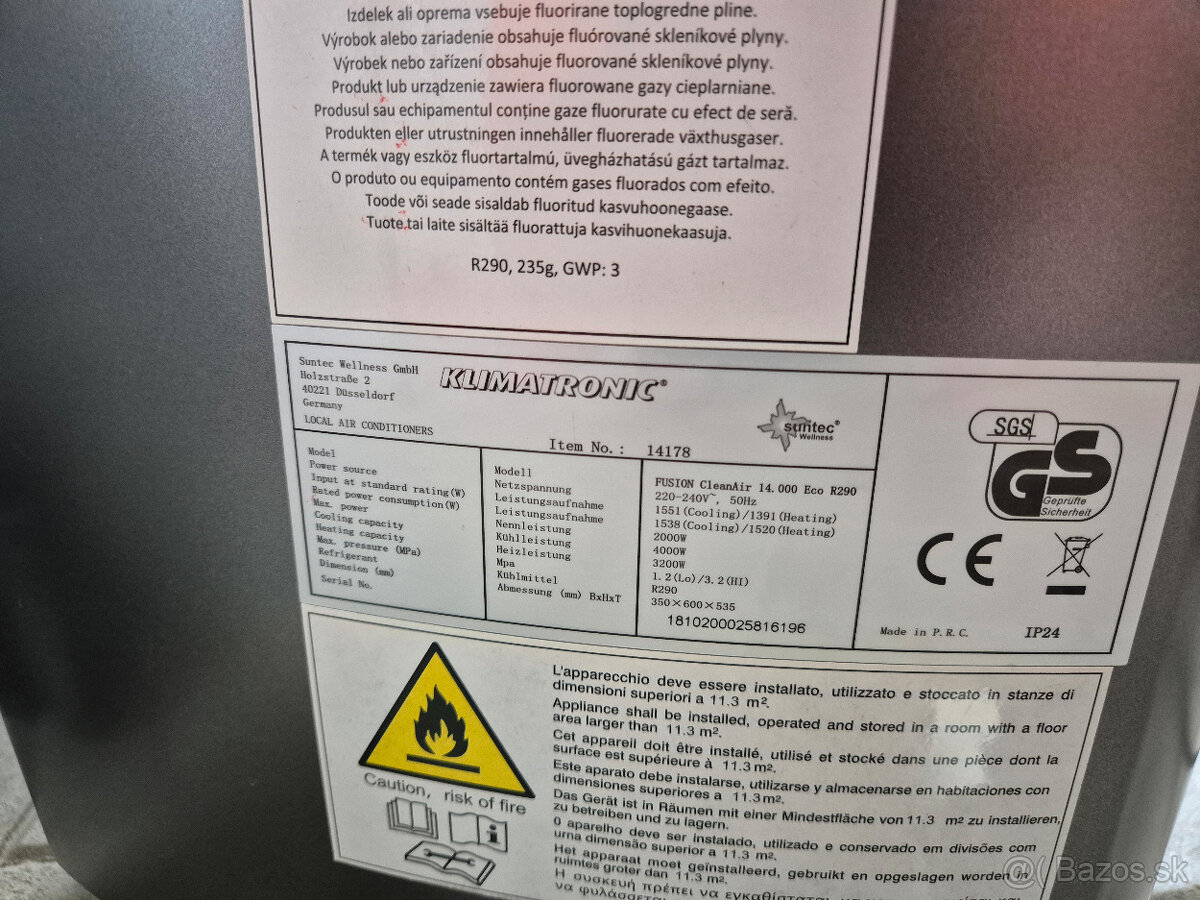 Predám mobilnú klimatizáciu zn. Suntec - 5