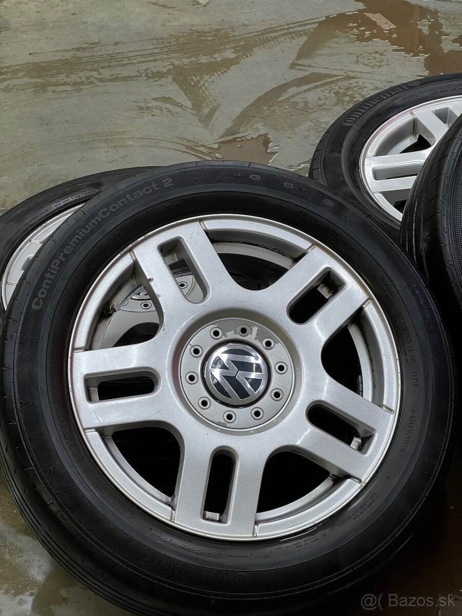 Vw 5x100 r16 205/55 originál golf mk4 - 5