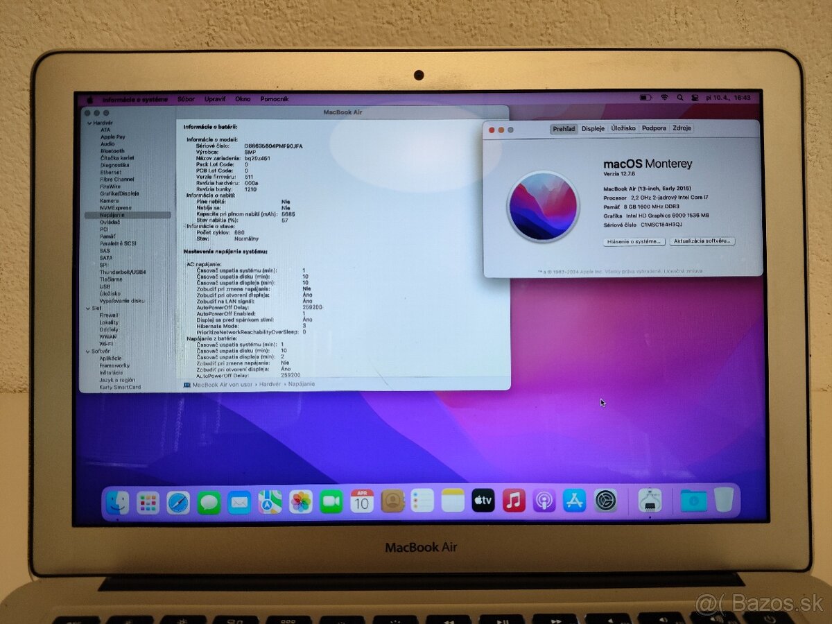 MacBook Air 2015 | i7 • 8GB • 128GB SSD - 5