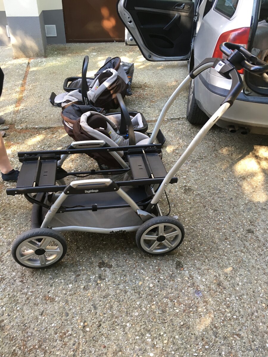 Kočík pre dvojičky Peg Perego - 5