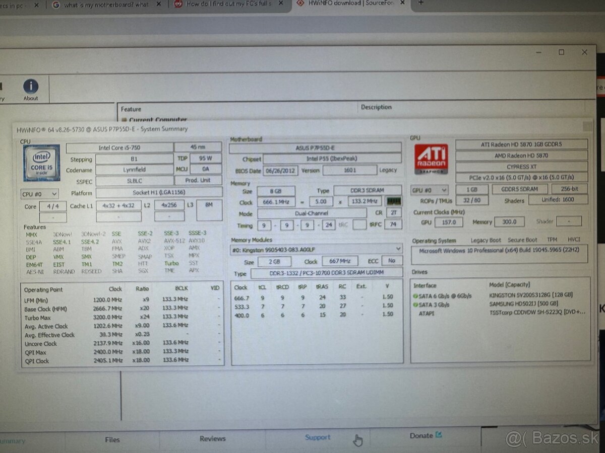 Predám používanú PC zostavu na bežnú prácu + staršie hry - 5