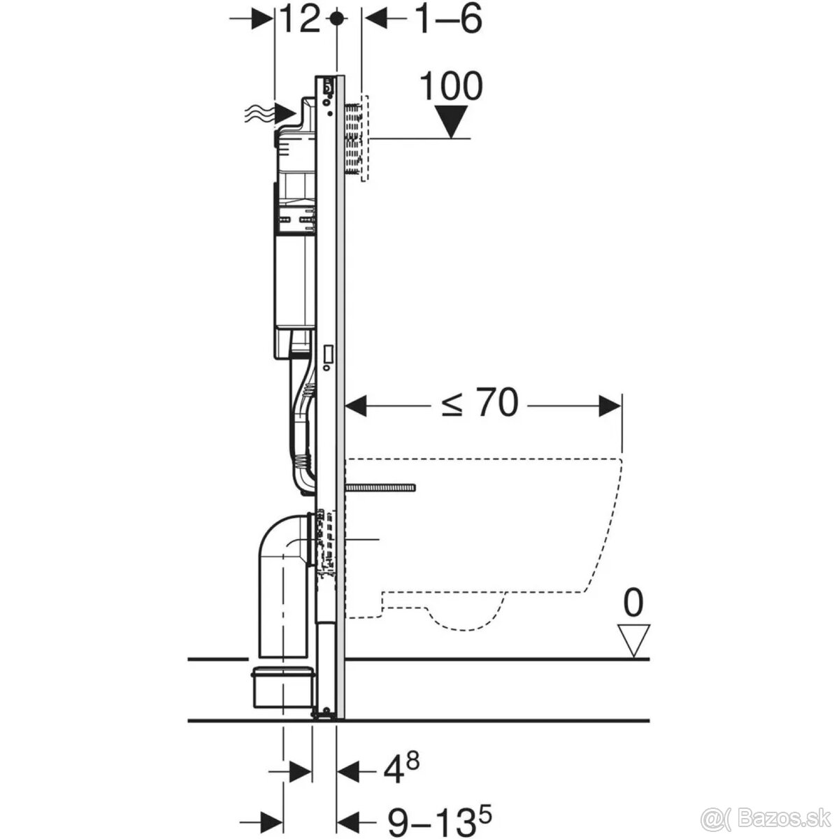 Geberit Duofix Modul pre WC do sadrokartónu - 5