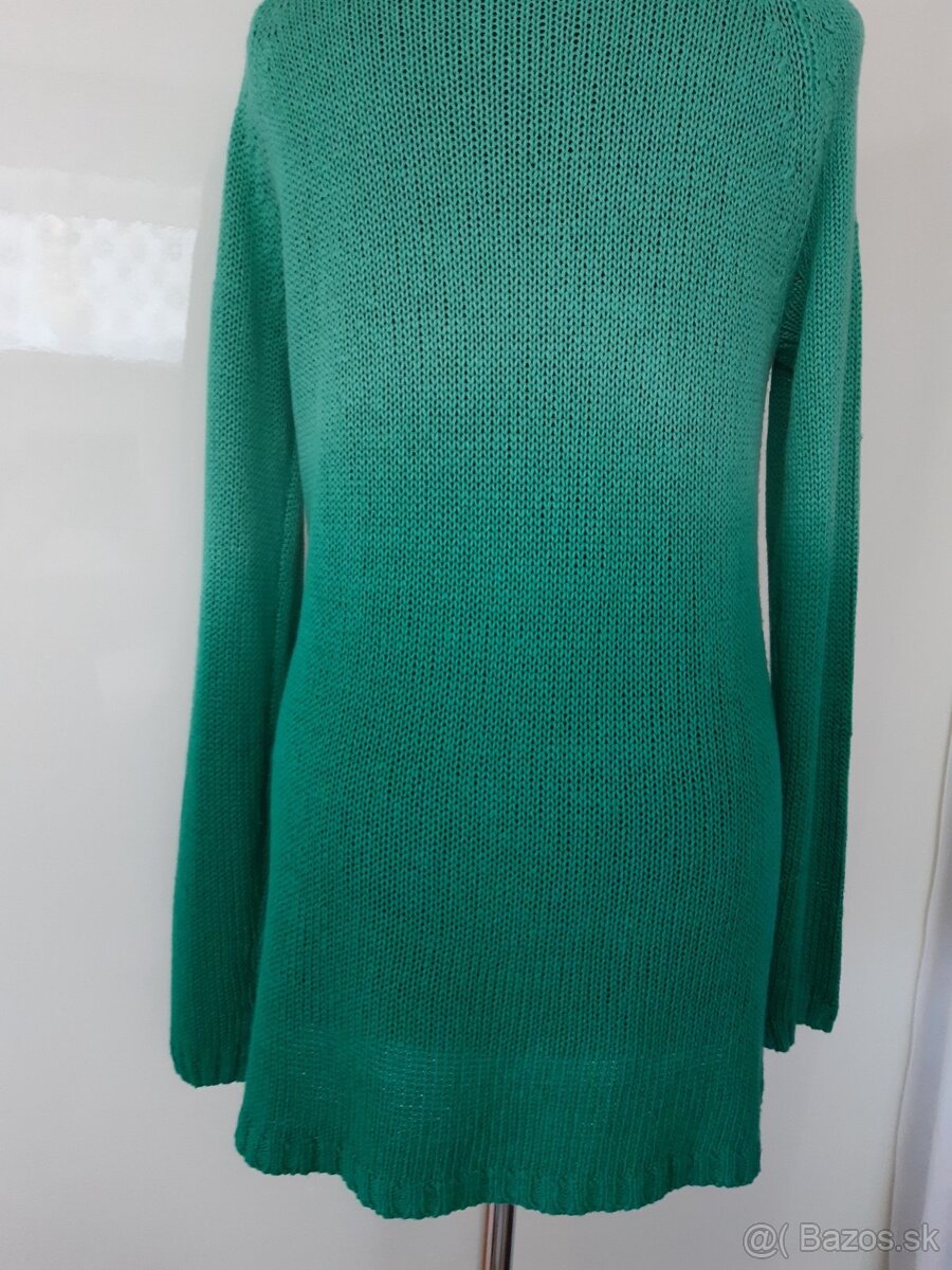 Pulóver -zelený M - 5